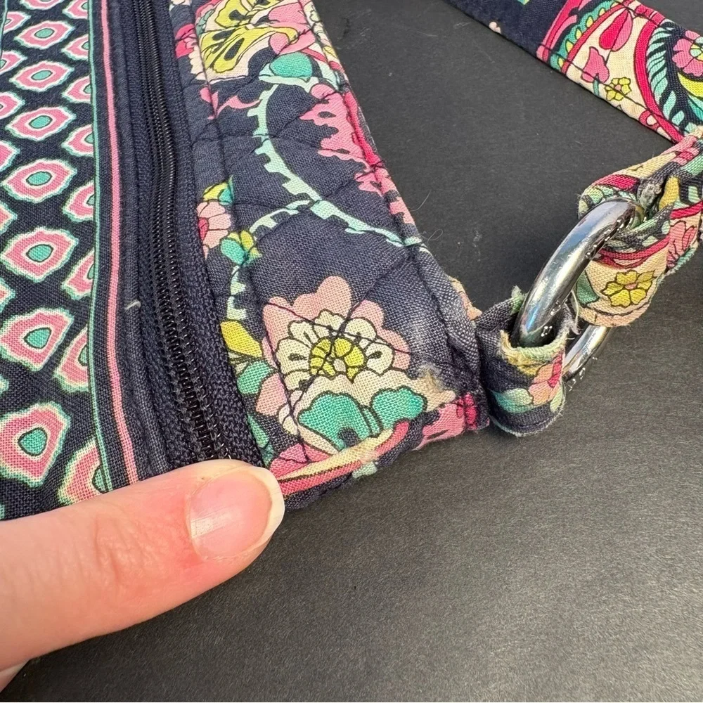 Vera Bradley Floral Paisley Quilted Crossbody Purse Bag